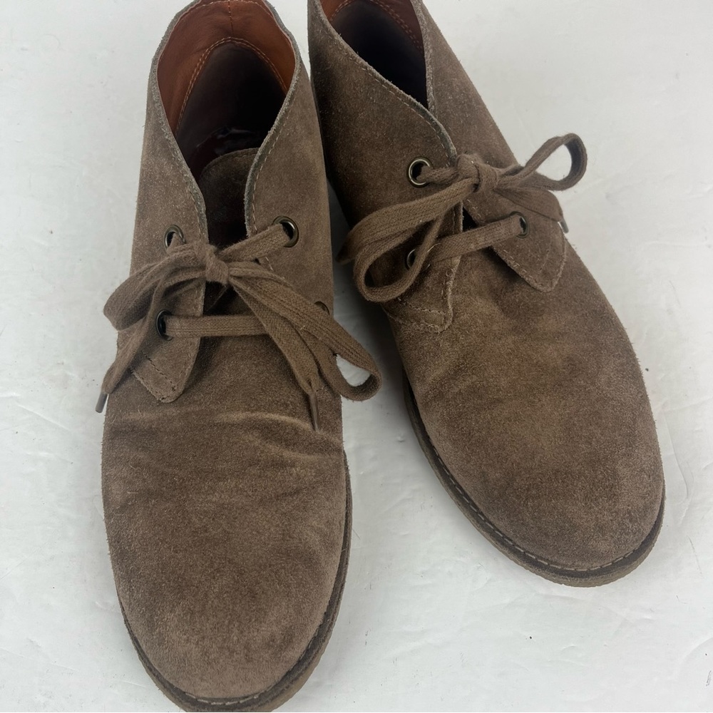Lucky Brand brown suede ankle boots -woman’s 8.5
